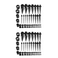 thumbnail image 3 of Decodeary 36 Pcs Kit d'Étirement de Jauges d'Oreilles Plugs 14G-00G Expanseurs à la Mode et Confortables Noir 36 Pcs 2ensemble, 3 of 6