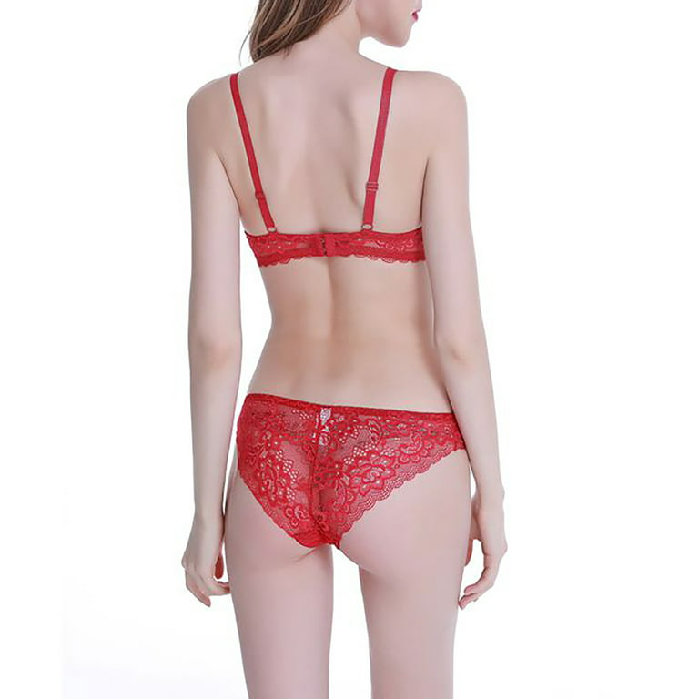 Lingerie Set for Women Sexy Lace Bra and Briefs Underwear Suit