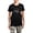 With Gray Camo Pant, variant on - Black Frenchie Ladybug Pajamas - Women's Short Sleeve Print T-Shirt and Pants Dark Cotton Pajama Set