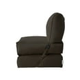 thumbnail image 4 of Loungie Cloudy Nylon Foam Lounger Indoor/ Outdoor Self Expanding Water Resistant Convertible, Brown, 4 of 9