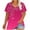 Hot Pink#1, variant on CFLVAEK Women's Plus Size Tops Fashion Graphic Tees Loose Fit V Neck T Shirts Casual Summer Going Out Short Sleeve Tshirts Green XXXXL
