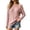 *Pink, variant on ClodeEU Women's Crew Neck Cutout Cold Shoulder Cable Knit Long Sleeve Sweater Top,Casual Loose Blouse Black,Women's Plus L