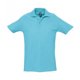 thumbnail image 1 of SOLS - Polo de manga corta liso para caballero/hombre 100% algodón de primera  Modelo Spring II - Verano/ Vacaciones (Azul turquesa), 1 of 2