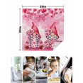 thumbnail image 4 of Valentine's Day Cloth Napkins Set of 6 Reusable Dinner Napkins, Watercolor Gnomes Roses Love Romantic Cocktail Napkin Washable Table Napkins for Wedding/Holiday Party/Baby Shower 20"x20", 4 of 7