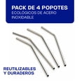 thumbnail image 2 of Popotes Curvos Ecologicos 6 mm Caledonia Acero Inoxidable POCUR-6, 2 of 5