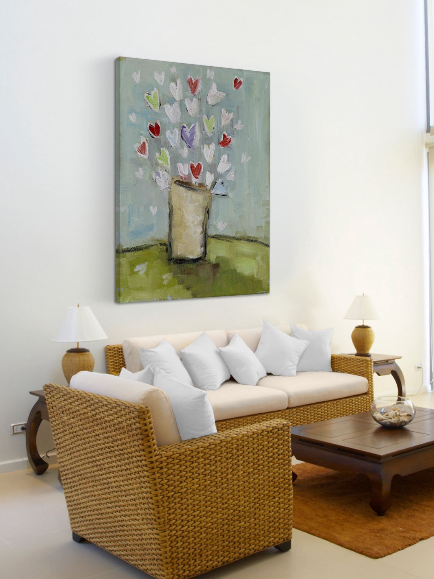 Marmont Hill "Simple Bouquet" by Tori Campisi Painting Print on Canvas