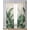 Off-White, variant on Palm Leaves Tropical Sheer Curtains 63 Inch Length 2 Panels Set for Living Room/Bedroom, Green Botanical Summer Linen Kitchen Curtains Grommet Semi-Sheer Curtains Drapes Window Treatments 42"x63"x2