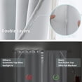 thumbnail image 3 of XUEYU Blackout Curtains for Bedroom 72 Inch - Window Curtains Blackout with Grommets Thermal Insulated Room Darkening Light Blocking for Living Room Windows, 2 Panels,White, 3 of 7