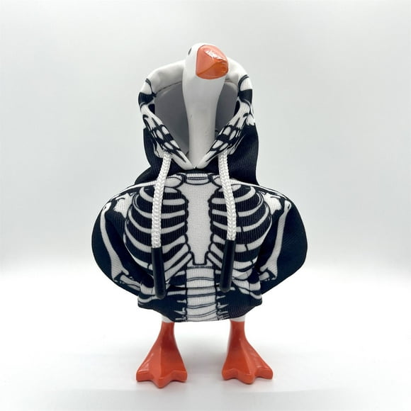 ONFD Chandails à Capuchon pour Oie de Bureau de 7 Pouces Tenues pour Oie de Table Mini Costume pour Oie de Porche Statue d'Oie Porte-Clés pour