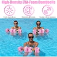 thumbnail image 4 of Aquatic Exercise Dumbbells, Water 2PCS Foam Barbells for Men Women Workouts, 4 of 5