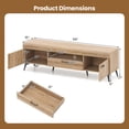 thumbnail image 3 of Costway TV Stand for 65 Inch TVs Modern Entertainment Center w/Drawer 2 Storage Cabinets, 3 of 10