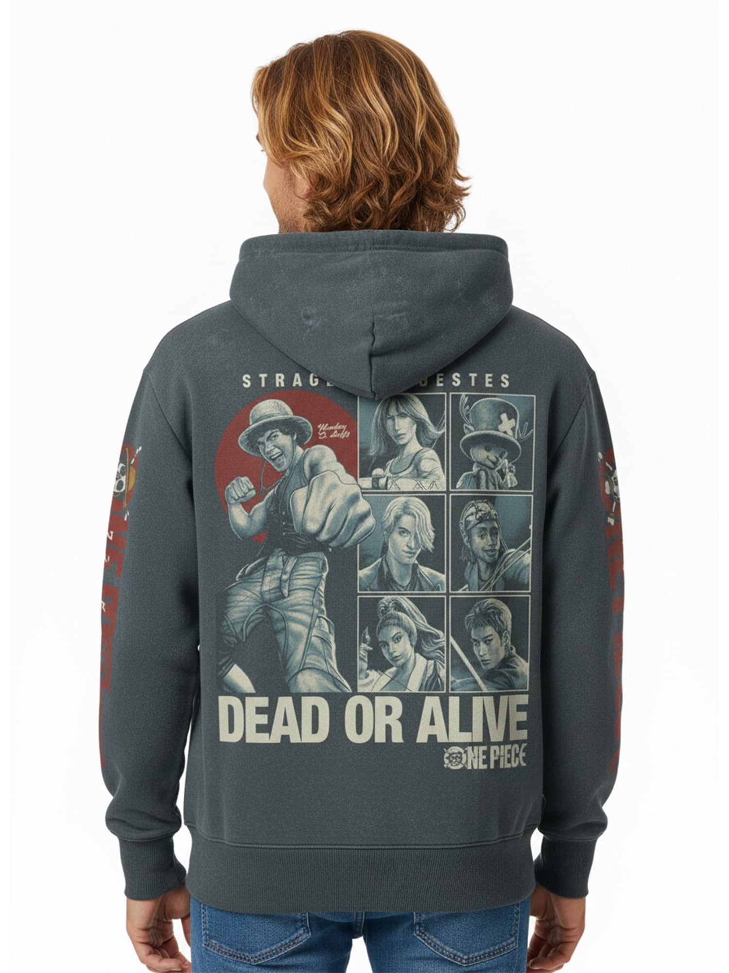 One Piece, Men's & Big Men's Graphic Hoodie, Dead or Alive, Sizes S-3XL