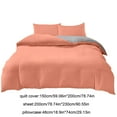 thumbnail image 4 of Wzzjkit Comforter Set - Bed in a Bag Queen Size 4 Pieces, Soft Bed Set for All Seasons, Bedding Set with 1xSheets, 2xPillowcases & 1xQuilt Cover, 4 of 7