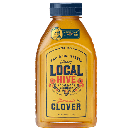 (2 Pack) Local Hive Authentic Clover Raw & Unfiltered Honey, 16 (Best Tasting Raw Honey)