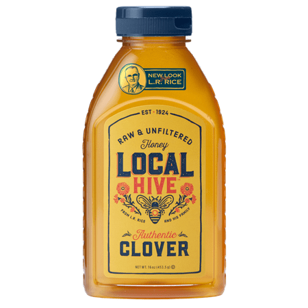- (2 Pack) Local Hive Authentic Clover Raw & Unfiltered Honey, 16 oz