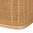 thumbnail image 6 of Pemberly Row Contemporary Bohemian Natural Rattan Storage Bench, 6 of 11