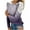Purple#2, variant on LEAVINGSUO Blouses for Women Fashion Casual,Women Casual Solid Lace Hollow Out Long Sleeve Pullover Slimming Blouse T-Shirt Tops Blue S