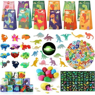 130 Pcs Party Favors for Kids Dinosaur Party Favors Birthday Party Supplies Carnival Prizes Prize Box Gift Goodie Bag Fillers (12 Year  )