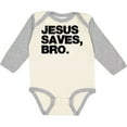 thumbnail image 3 of Inktastic Jesus Saves Bro Christian Boys or Girls Long Sleeve Baby Bodysuit, 3 of 5