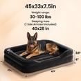 thumbnail image 4 of Ophanie Inflatable Dog Bed for Large Dogs, Waterproof Portable Orthopedic Pet Air Couch with Pump, Inflates in 1.5 Minutes, for Home and Camping, Black, 45" x 33" x 7.5", 4 of 8