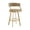 Light Sand and Gold, variant on Saturn 26" Counter Height Swivel Gray Faux Leather and Brushed Stainless Steel Bar Stool
