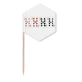 thumbnail image 1 of 9 heart spade  club pattern toothpick flags cupcake picks party celebration, 1 of 3