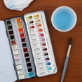 thumbnail image 7 of New York Central Watercolor Palette - 24 Empty Half Pans Boxes and Palette with 10 Watercolor Swatch Cards and 2 Swatch Card Sleeves, 7 of 7