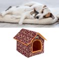 thumbnail image 4 of Portable Winter Pet Bed House, Removable Washable Cat House, Classical and Fashionable Design, Suitable for Dogs and Cats, Durable and Long Lasting, 4 of 8