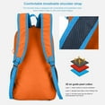 thumbnail image 3 of Large Capacity Foldable Backpack Waterproof Outdoor Sports Backpack Daypack for Travel Mountaineering Hiking Camping Gueiykk, 3 of 8
