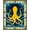 Blue Yellow, Pattern 18, variant on Design&I 8'x10' Washable Area Rug Sleek Flatweave Pet Friendly Octopus Nautical Sea Creature Design With Marine Coral Reef Accents for King Size Bedroom, Under Bed
