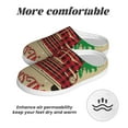 thumbnail image 6 of Fotbe Christmas Vintage Red Truck Pattern Women's Fuzzy Curly Fur Memory Foam Loafer Slippers Indoor Outdoor Slippers Winter Home Shoes-44/45, 6 of 7