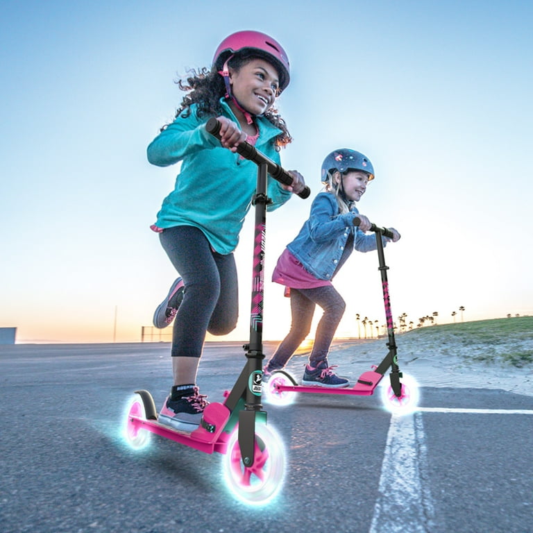 Yvolution Neon Kids Folding Kick Scooter Apex 145 - Pink
