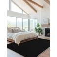 thumbnail image 2 of Solid Color Area Rug for Bedroom 3x5 Ft Black Super Soft fuzzy Throw Rug Non-Slip Fluffy Plush Indoor Floor Carpet for Living Room Nursery Home Decor, 2 of 8