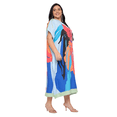thumbnail image 2 of Oussum Women Plus Size Kaftan Dress V Neck Kimono Style Loungwear Beach Long Caftan Maxi Dress, 2 of 6