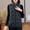 Coffee, variant on Women's Fashion Checkered Button Down Collar Sleeveless Vest Jacket Hoodless Winter Casual
