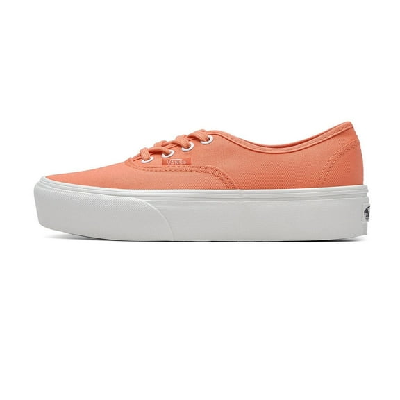 VANS AUTHENTIC PLATFORM 2.0 TWILL UNISEX SNEAKERS - Melon/Blanc De Blanc / Men 5 / Women 6.5