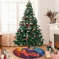 thumbnail image 7 of Yiaed Dreamy Night Sky White Horse Print Christmas Tree Skirt , Tree SkirtsTree Mat for Christmas Winter Holiday Indoor Decorations-30", 7 of 7