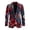 American Flag Floral Print, variant on Polyester Blazer for Business Prom, One Button Slim Fit Men's Blazer, Golden Koi Fish with Wave Pattern