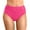 Hot Pink, variant on TTUHYWXI Womens High Waisted Bikini Bottom Tummy Control Swimsuits Ruched Bathing Suit Swim Bottom Women's Swimwear (Black, XXL)