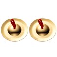 thumbnail image 1 of 12cm 4.7" Mini Copper Hand Cymbal Kids Children Finger Cymbals Music Enlightenment Rhythm Beat Percussion Instrument, 1 of 8