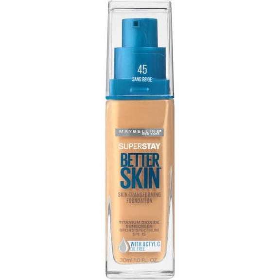 Maybelline Super Stay Better Skin Foundation, Sand Beige, 1 Fl Oz