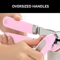 ACDANC Labor Saving Can Opener Kitchen Creative Tool Easy Can Opener Stainless Steel Can Opener Manual Multifunctional Labor Saving Can Opener Kitchen Creative Can Opener Tool Pink