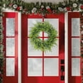 thumbnail image 6 of HomeKingdee Christmas Wreath Front Door,Real Touch Norfolk Pine Wreath,Artificial Winter Pine Wreath, Faux Green Wreaths for Wall Window Porch Farmhouse, 6 of 6