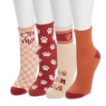 thumbnail image 3 of MUK LUKS 4 Pack Quarter Crew Novelty Sock, 3 of 3