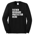thumbnail image 2 of Wild Bobby,Father Husband Protector Hero Best Dad Husband Gift, Father's Day, Men Long Sleeve Shirt, Black, Small, 2 of 3