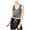 Grey - gray, variant on Material Girl Womens Twist Back Tank Top, Grey, Large