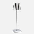 thumbnail image 1 of Linen Chest Ace LED Table Lamp - Chrome, 1 of 3