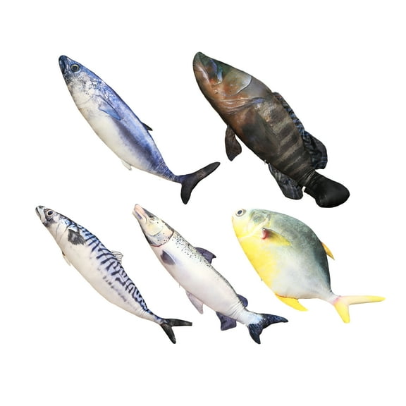 BESTSKY 3D Giant Soft Sea Fish Pillow Kids Adults Toys Stuffed Fish Toy Throw Pillow for Home Decoration,Pillow Stuffed Animal Toys Gift