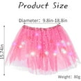thumbnail image 2 of Glimmering Sequin LED Light Up Half Skirt Tutu With Starry Netting For Adults Sparkling Party Wear Dance Skirts for Women Skater Skirt plus Size Linen Skirt Ballet Skirts for Girls Rip Skirt Length 2, 2 of 4