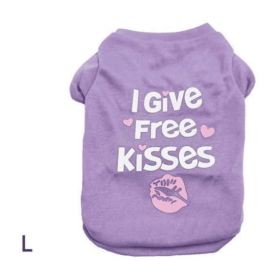 ELORIAH Dog Shirts,Moisture-Wicking and Breathable Dog Clothes,Stylish and Comfortable Design Puppy Clothes,L,Purple